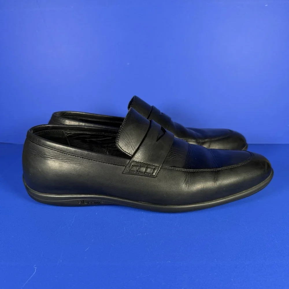 Allen Edmonds Lake Como Penny Loafers Shoes Men's 10 Italy Made Leather Slip On